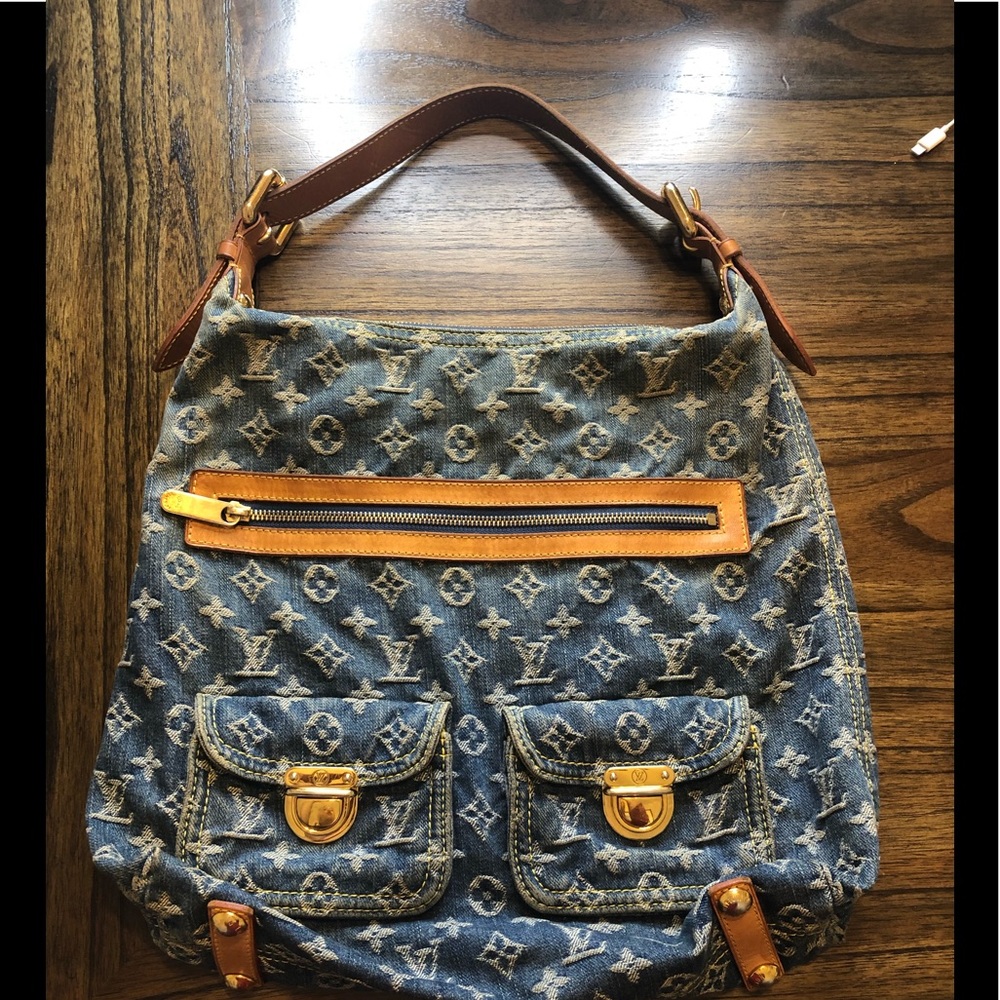 LV Blue Denim Baggy GM